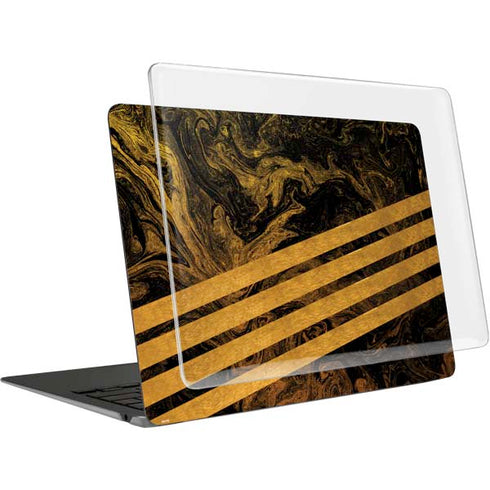 Striped Marble MacBook Air 15in (2023-2025) Case plus Skin